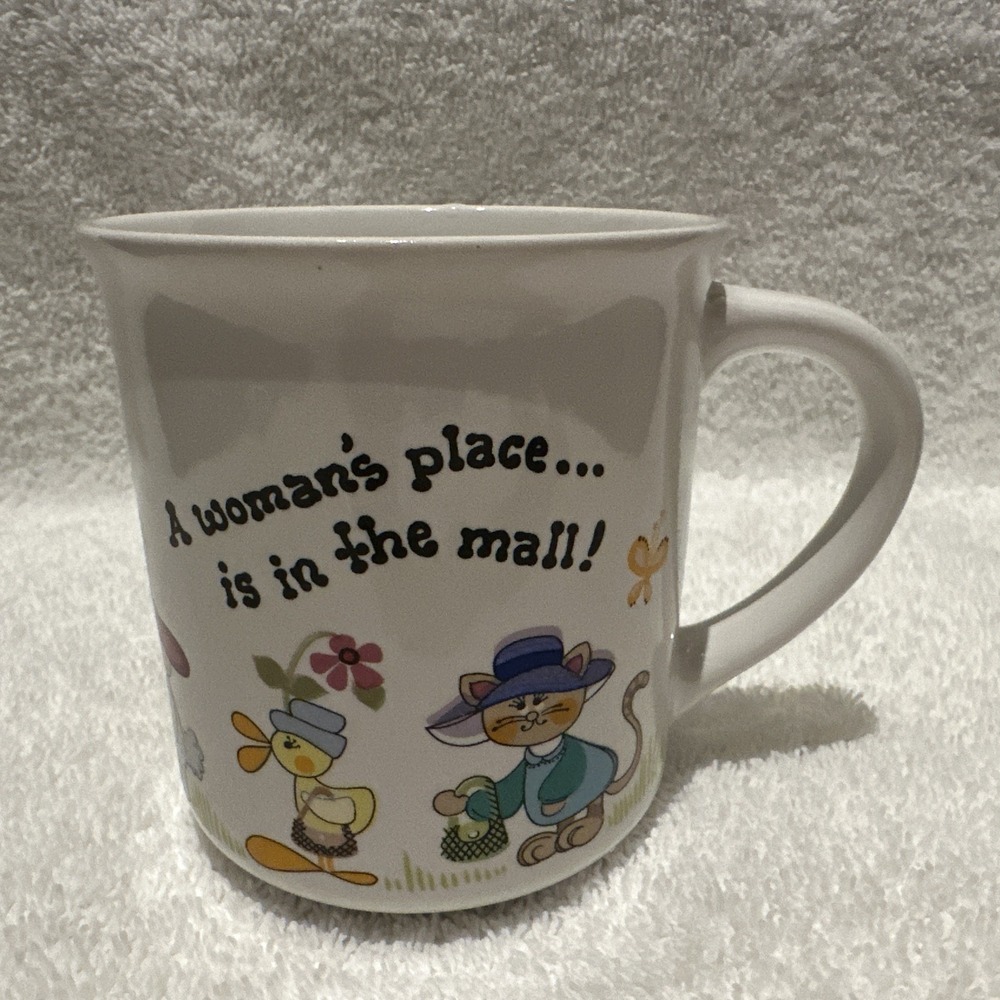 MESSAGE 1985 Roberta A Woman's Place Is In The Mall Korea 3.5x3.25"